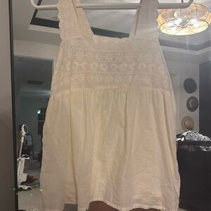 Old Navy Tan Floral Top